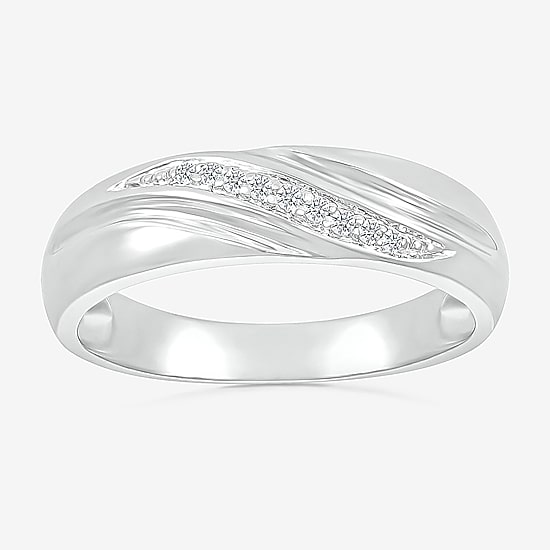 4.65mm Unisex Adult 1/4 CT. T.W. Natural White Diamond 10K Gold Marquise Side Stone Wedding Ring Set
