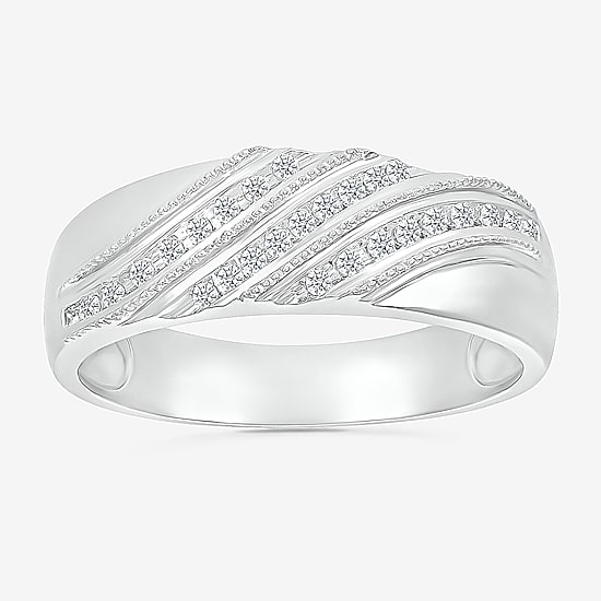 5.20mm Unisex Adult 1/3 CT. T.W. Natural White Diamond 10K Gold Marquise Halo Side Stone Ring Set