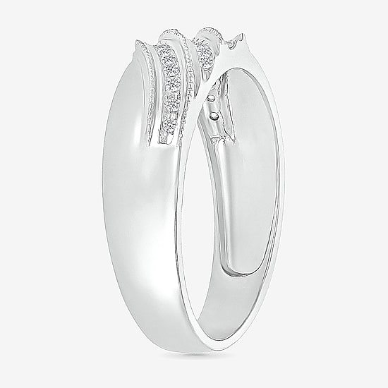 5.20mm Unisex Adult 1/3 CT. T.W. Natural White Diamond 10K Gold Marquise Halo Side Stone Ring Set