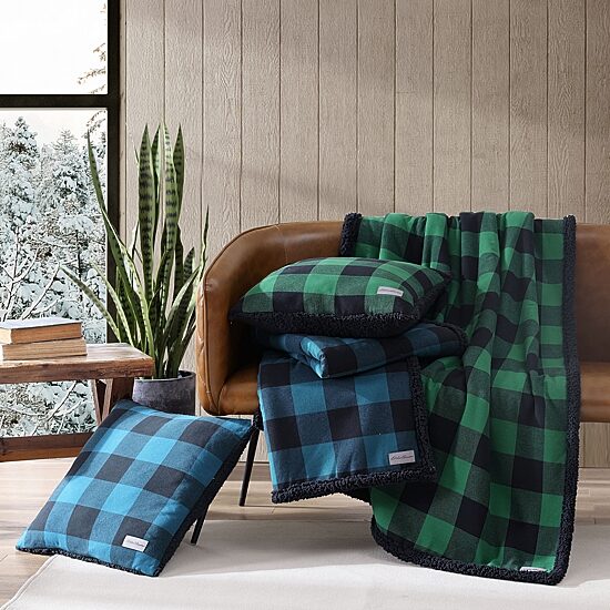 Eddie Bauer Fur Like 2pc 2-pc. Washable Lightweight Throw