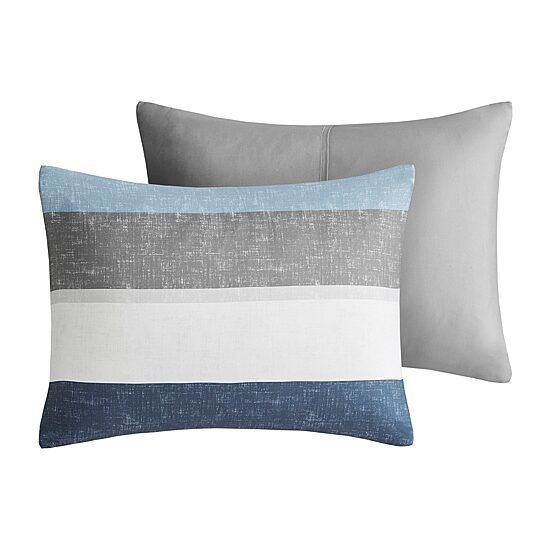 Madison Park Essentials Deacon Modern Stripe Comforter Set with Sheets