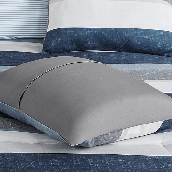 Madison Park Essentials Deacon Modern Stripe Comforter Set with Sheets