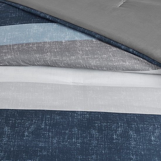 Madison Park Essentials Deacon Modern Stripe Comforter Set with Sheets