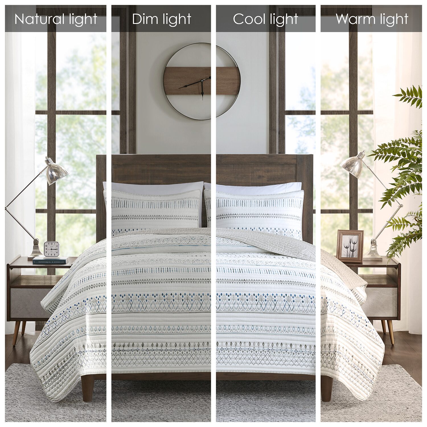 Madison Park Joshua 3-pc. Reversible Quilt Set