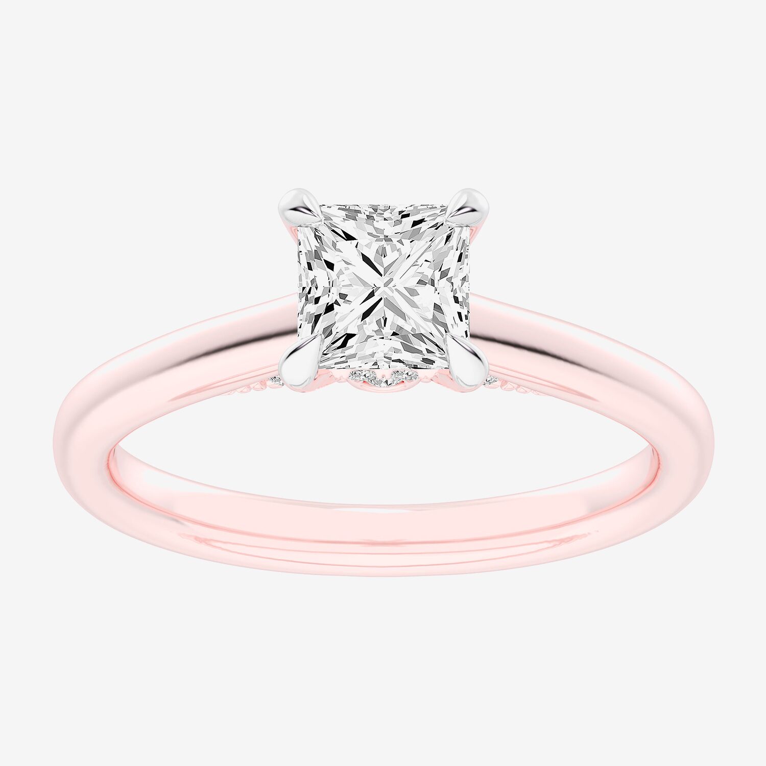 (G-H / Si1-Si2) Womens 1 1/7 CT. T.W. Lab Grown White Diamond 14K Gold Solitaire Engagement Ring