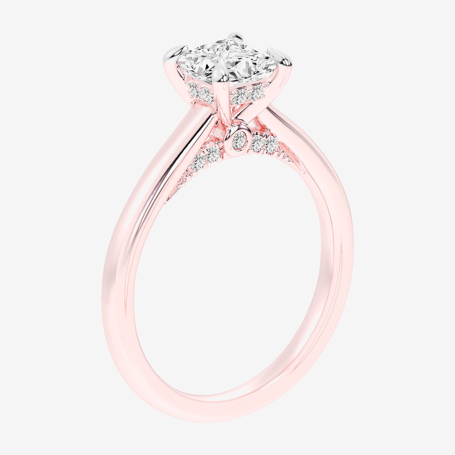 (G-H / Si1-Si2) Womens 1 1/7 CT. T.W. Lab Grown White Diamond 14K Gold Solitaire Engagement Ring