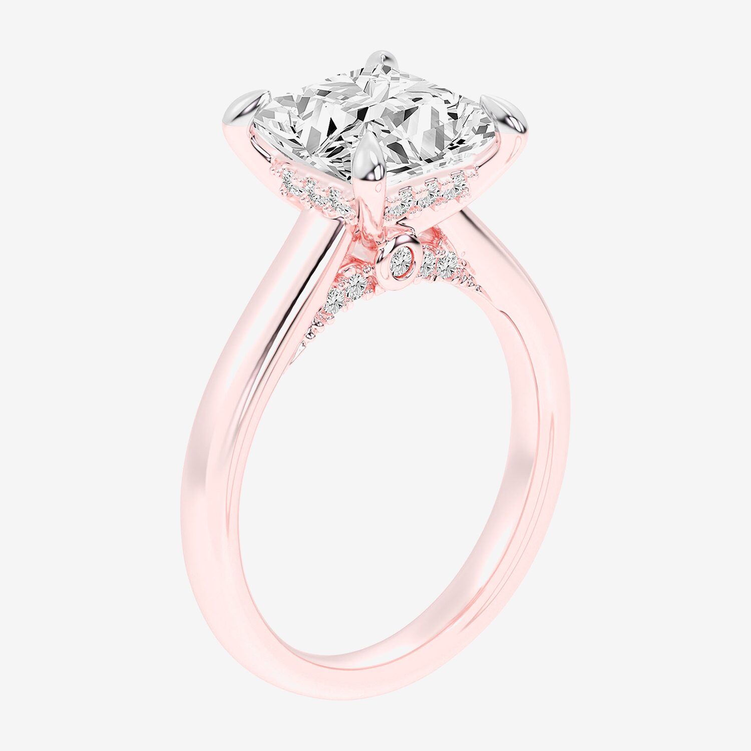 (G-H / Si1-Si2) Womens 3 1/4 CT. T.W. Lab Grown White Diamond 14K Gold Solitaire Engagement Ring