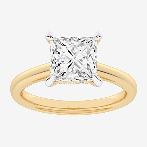 Modern Bride (g-h / Si1-si2) Womens 2 1/5 Ct. T.w. Lab Grown White Diamond 14k Gold Solitaire Engagement Ring In Yellow
