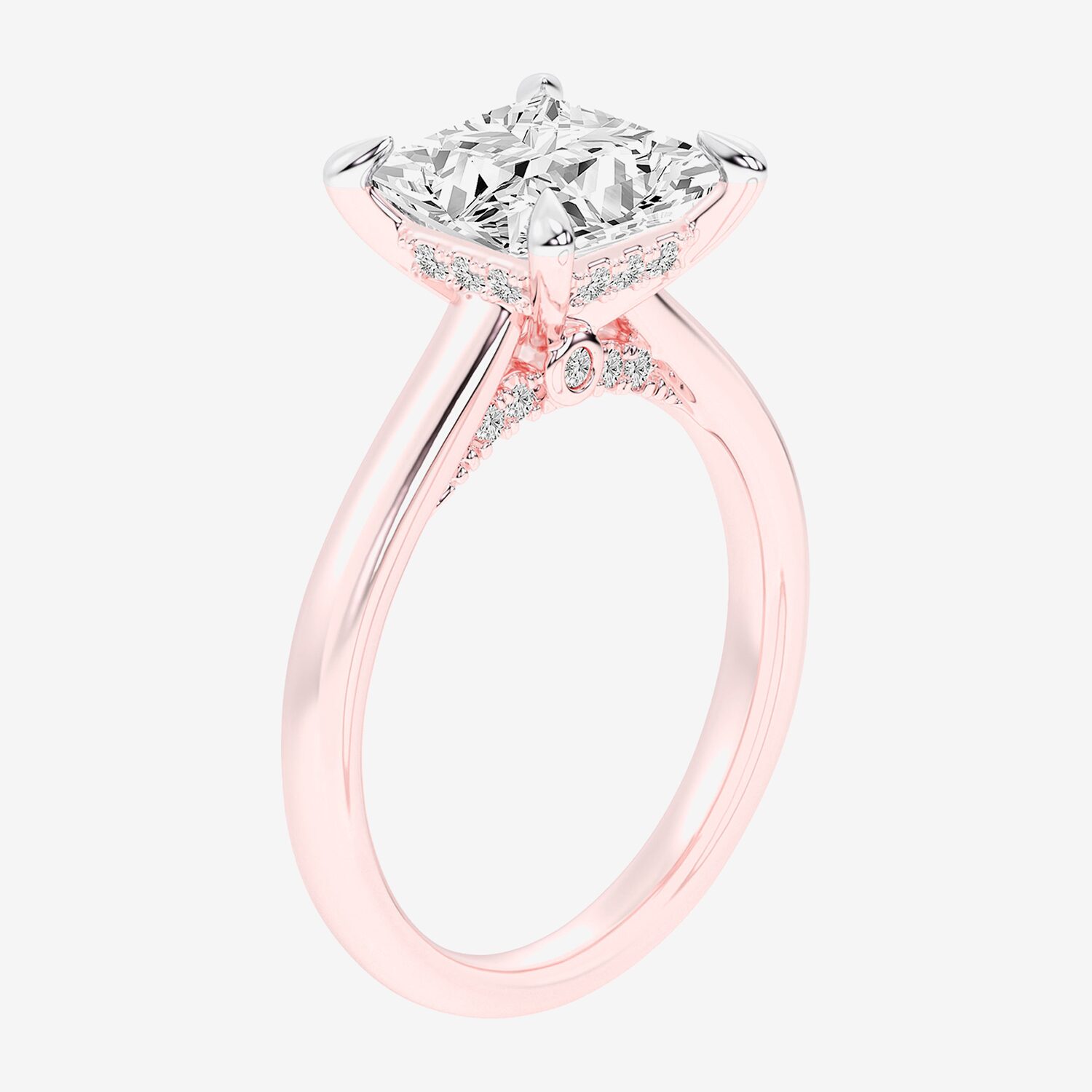 G-H / Si1-Si2) Womens 1/ CT. T.W. Lab Grown White Diamond 14K Gold Solitaire Engagement Ring