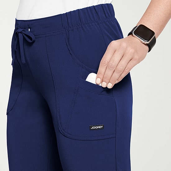 Jockey 2377 Womens Petite Stretch Fabric Scrub Pant