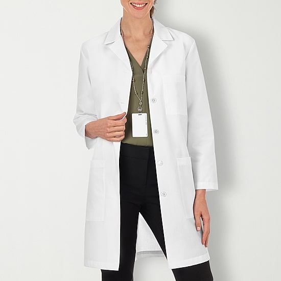 Meta Labwear 15113 37" Womens Long Sleeve Lab Coat