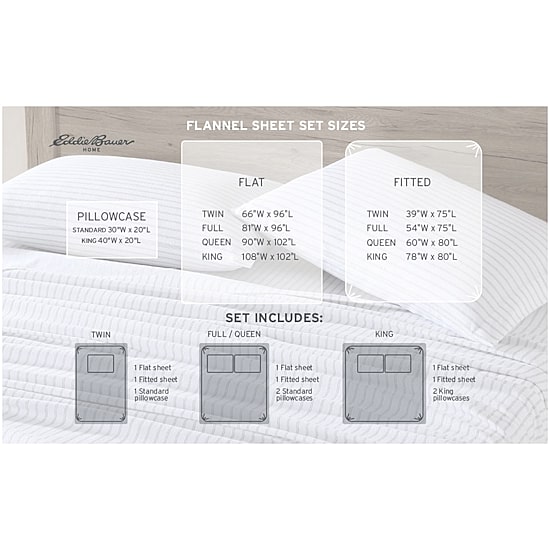 Eddie Bauer Cotton Flannel Sheet Set