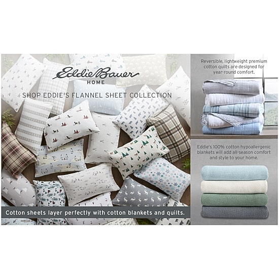 Eddie Bauer Cotton Flannel Sheet Set