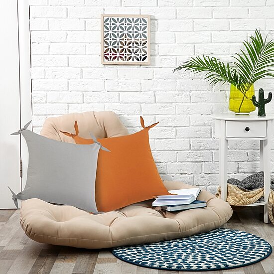 LR Home Alisey Solid Square Throw Pillow