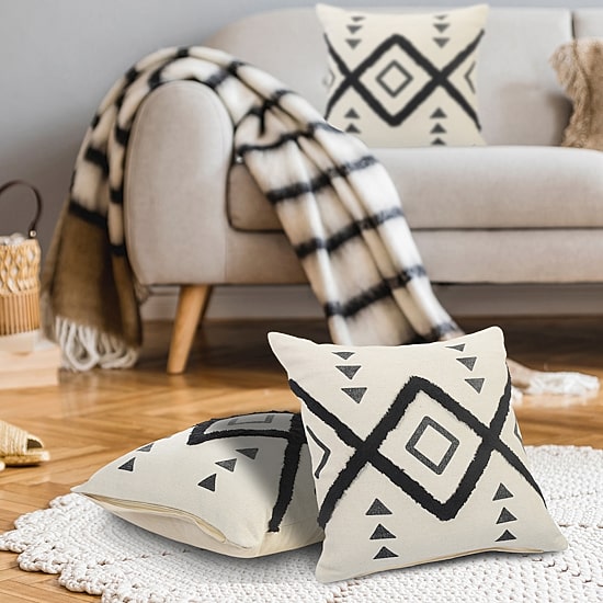 LR Home Beal Diamond Square Throw Pillow