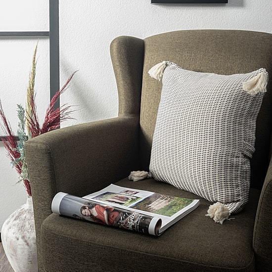 LR Home Roy Stripe Square Throw Pillow