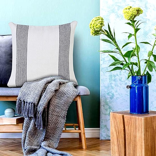 LR Home Caly Geometric Square Throw Pillow