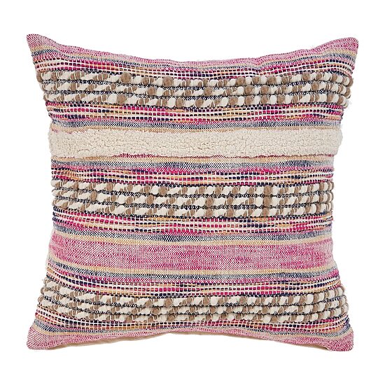LR Home Elle Stripe Square Throw Pillow