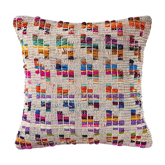 LR Home Emli Geometric Square Throw Pillow
