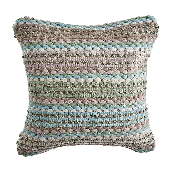 LR Home Flona Stripe Square Throw Pillow