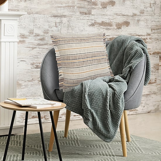 LR Home Jan Dia Stripe Square Throw Pillow