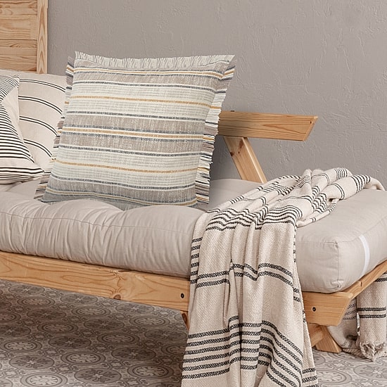 LR Home Jan Dia Stripe Square Throw Pillow