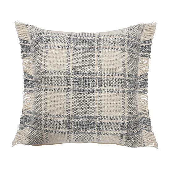 LR Home Lyon Plaid Square Throw Pillow