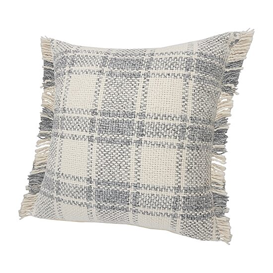 LR Home Lyon Plaid Square Throw Pillow