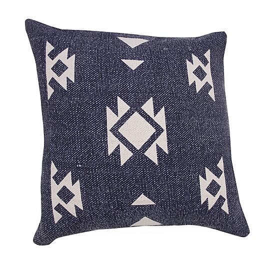 LR Home Ram Geometric Square Throw Pillow