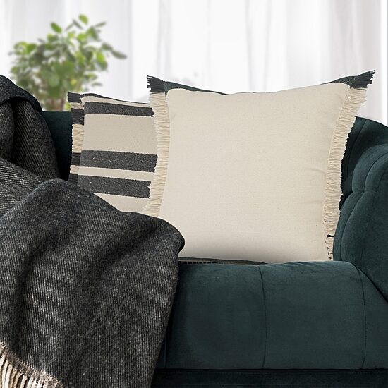LR Home Mira Stripe Square Throw Pillow