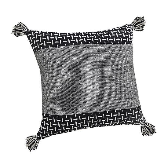 LR Home Mani Geometric Square Throw Pillow