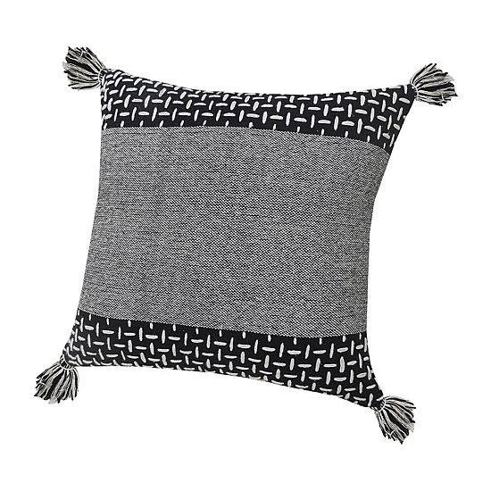 LR Home Mani Geometric Square Throw Pillow