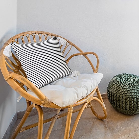 LR Home Finn Stripe Square Throw Pillow