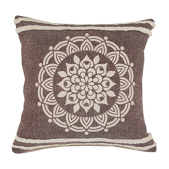 LR Home Santy Abstract Square Throw Pillow