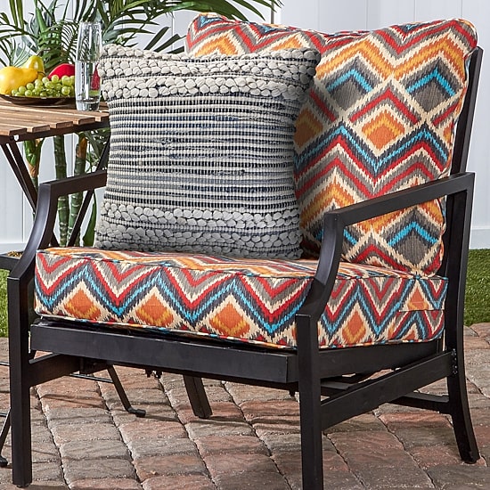 LR Home Kher Stripe Square Throw Pillow