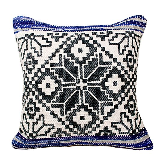 LR Home Kir Geometric Square Throw Pillow