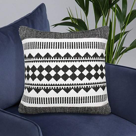 LR Home Koum Geometric Square Throw Pillow