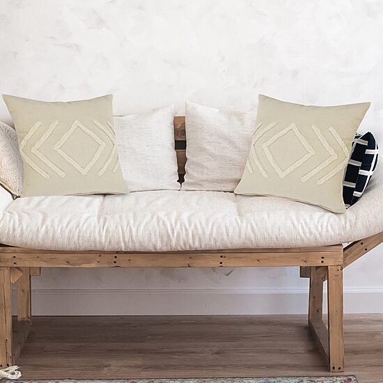 LR Home Wil Geometric Square Throw Pillow