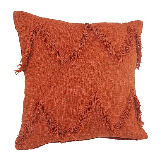 LR Home Zoya Solid Square Throw Pillow