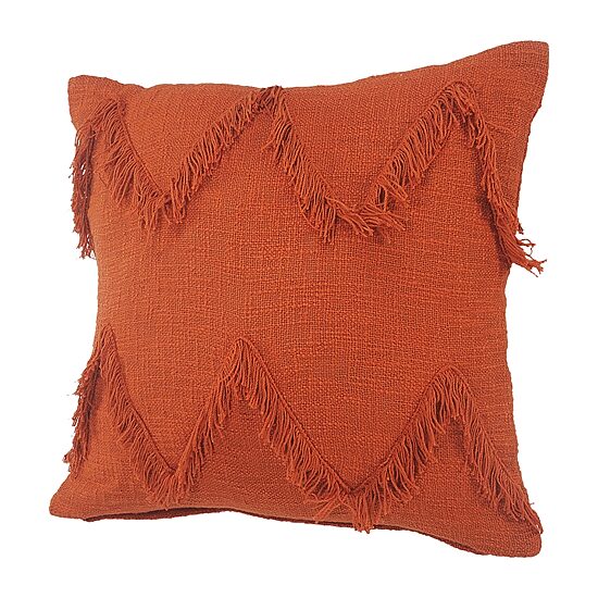 LR Home Zoya Solid Square Throw Pillow