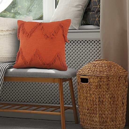 LR Home Zoya Solid Square Throw Pillow