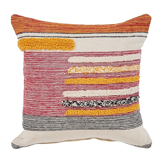 LR Home Zimbu Stripe Square Throw Pillow