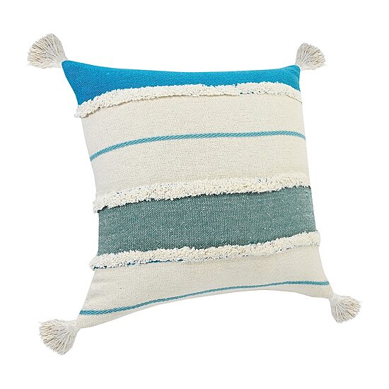 LR Home Riv Stripe Set Square Throw Pillow