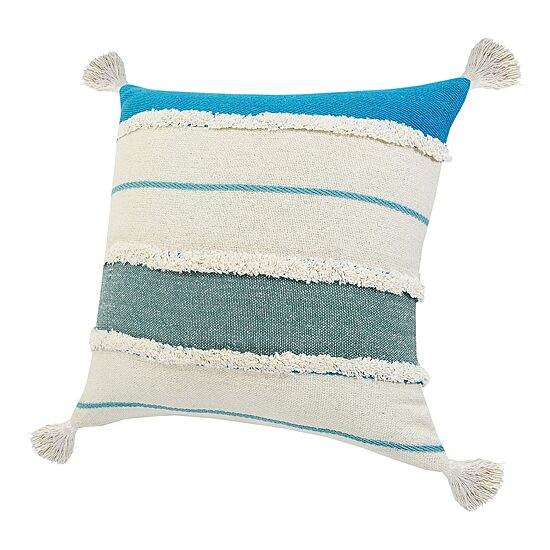 LR Home Riv Stripe Set Square Throw Pillow