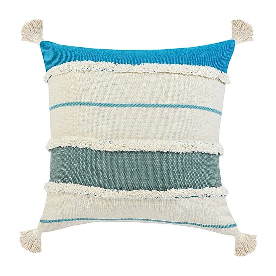 LR Home Riv Stripe Set Square Throw Pillow