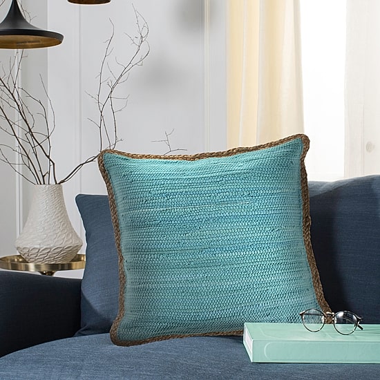 LR Home Abeje Bordered Square Throw Pillow