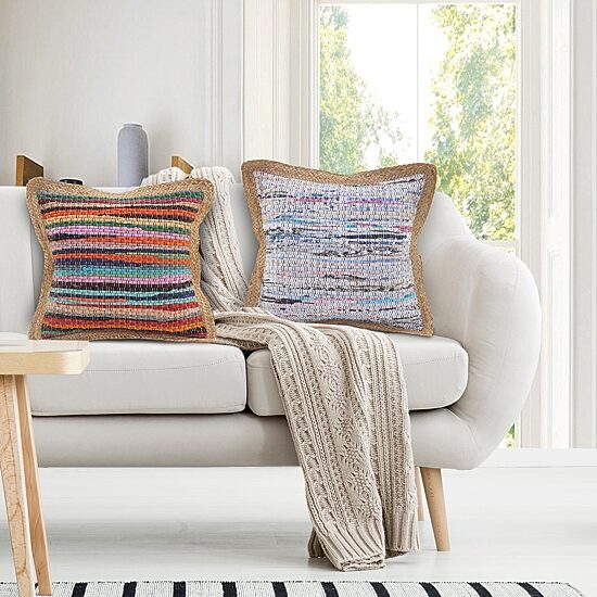 LR Home Eanna Abstract Square Throw Pillow