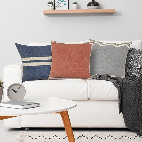 LR Home Caia Geometric Square Throw Pillow