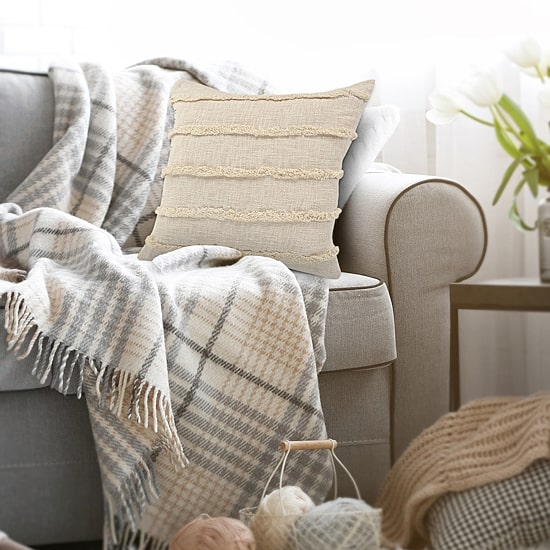 LR Home Cassie Solid Square Throw Pillow