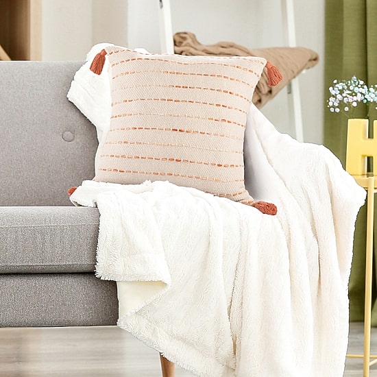 LR Home Lyn Stripe Square Throw Pillow